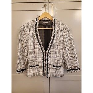 White House Black Market Tweed Blazer - Sz 8